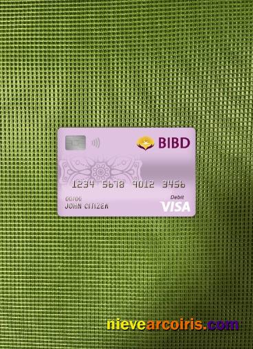 Brunei Bank Islam Brunei Darussalam bank visa debit card photolook